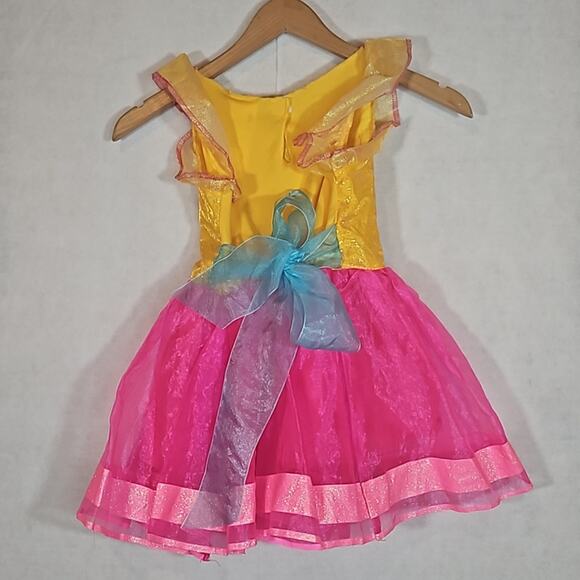 Disney Fancy Nancy Girls Yellow and Pink Fancy Dress Costume - Picture 4 of 4